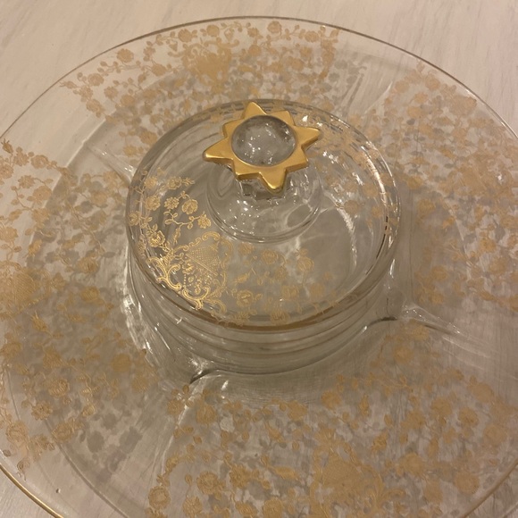 Beautiful Vintage  Paden City Covered Cracker Cheese Platter - Picture 3 of 8